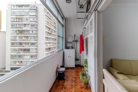 Varanda de apartamento à venda com 1 quarto, 52m² em Centro Histórico de São Paulo, São Paulo