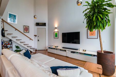 Sala de apartamento à venda com 1 quarto, 98m² em Vila Morumbi, São Paulo