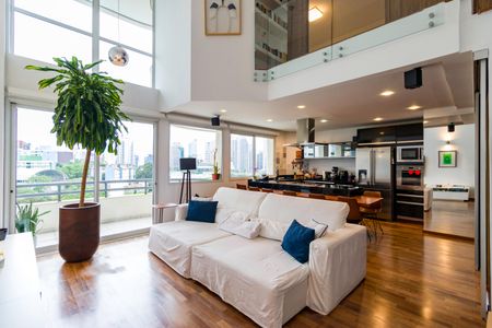 Sala de apartamento à venda com 1 quarto, 98m² em Vila Morumbi, São Paulo