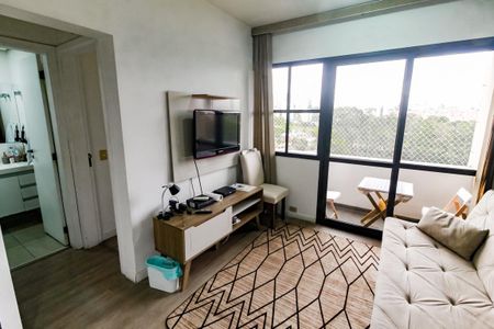 Sala de apartamento para alugar com 1 quarto, 41m² em Paraíso do Morumbi, São Paulo