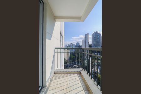 Varanda da Sala de apartamento para alugar com 1 quarto, 33m² em Vila Andrade, São Paulo