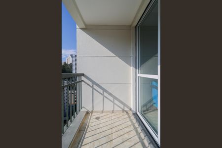 Varanda da Sala de apartamento para alugar com 1 quarto, 33m² em Vila Andrade, São Paulo