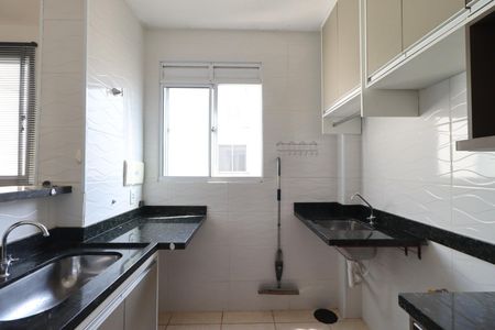 Cozinha de apartamento para alugar com 2 quartos, 42m² em Jd Reserva Real, Ribeirão Preto