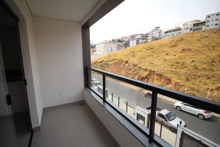 Varanda da Sala de apartamento à venda com 3 quartos, 83m² em Diamante, Belo Horizonte