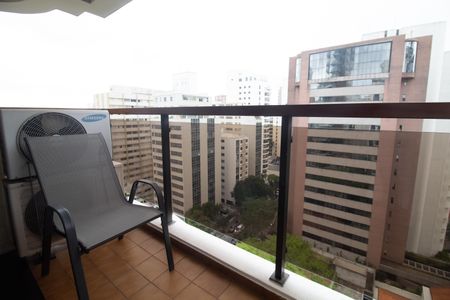 Varanda da Sala de apartamento para alugar com 1 quarto, 48m² em Cerqueira César, São Paulo