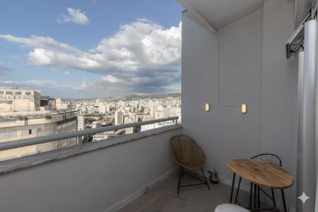 Varanda  de apartamento à venda com 1 quarto, 53m² em Centro, Belo Horizonte