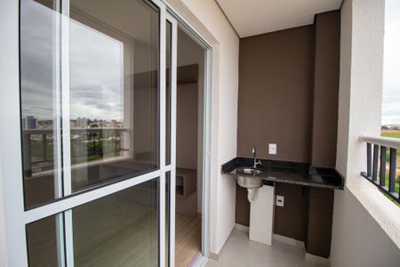 Varanda da Sala de apartamento para alugar com 2 quartos, 64m² em Jardim Sao Carlos, Sorocaba