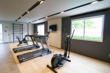 Apartamento para alugar com 36m², 2 quartos e sem vaga Apartamento para alugar com 36m², 2 quartos e sem vagaÁrea comum - Academia