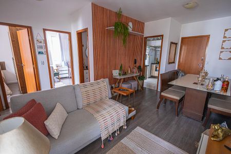 sala de apartamento para alugar com 3 quartos, 76m² em Rio Branco, Belo Horizonte