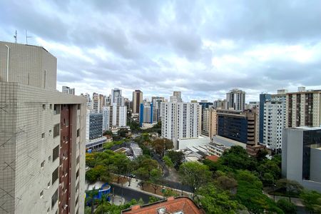 Vista da Sala de apartamento para alugar com 1 quarto, 80m² em Lourdes, Belo Horizonte