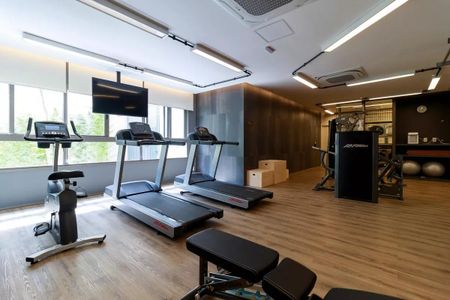 Studio à venda com 27m², 1 quarto e sem vaga Studio à venda com 27m², 1 quarto e sem vagaÁrea comum - Academia