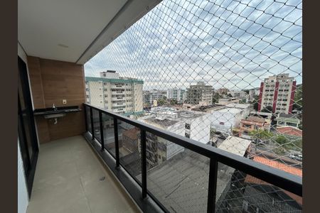 Varanda da sala de apartamento para alugar com 3 quartos, 90m² em Vila Valqueire, Rio de Janeiro