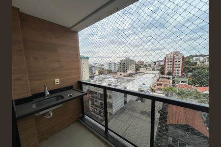Varanda da sala de apartamento para alugar com 3 quartos, 90m² em Vila Valqueire, Rio de Janeiro