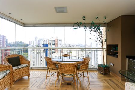 Varanda da Sala de apartamento à venda com 2 quartos, 107m² em Vila Andrade, São Paulo