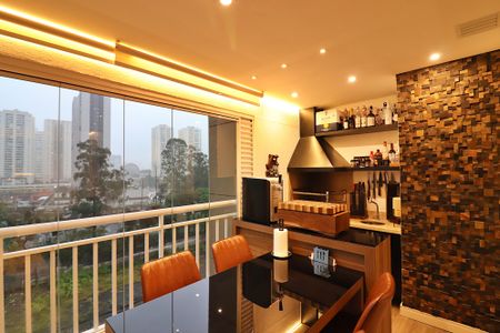 Varanda Gourmet de apartamento à venda com 2 quartos, 77m² em Centro, São Bernardo do Campo