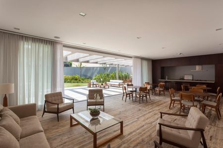 Sala de apartamento para alugar com 1 quarto, 95m² em Vila Olímpia, São Paulo