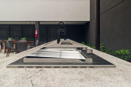 Studio para alugar com 31m², 1 quarto e sem vaga Studio para alugar com 31m², 1 quarto e sem vagaÁrea comum - Churrasqueira