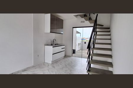 Sala/Cozinha de casa de condomínio para alugar com 1 quarto, 85m² em Campeche Leste, Florianópolis
