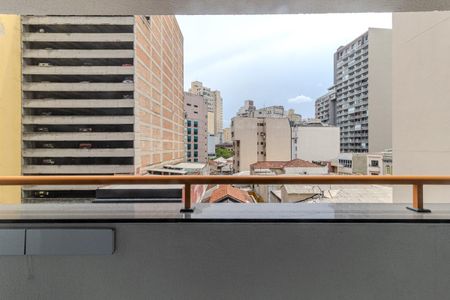 Varanda do Quarto de apartamento para alugar com 1 quarto, 38m² em República, São Paulo