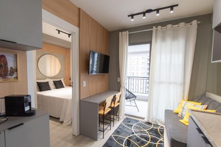 Sala/Cozinha de apartamento para alugar com 1 quarto, 30m² em Vila Mariana, São Paulo