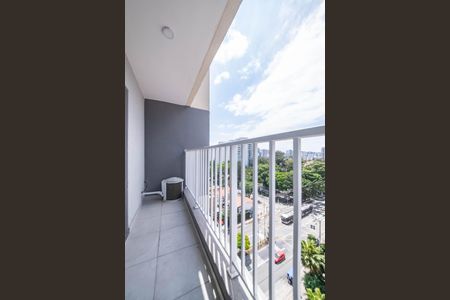 Varanda de kitnet/studio para alugar com 1 quarto, 26m² em Santo Amaro, São Paulo