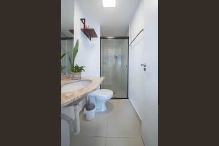 Banheiro Social de apartamento à venda com 2 quartos, 68m² em Chácara Santo Antônio (Zona Sul), São Paulo