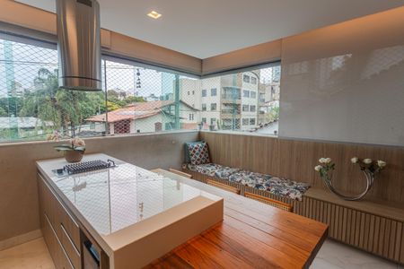 Varanda de apartamento à venda com 4 quartos, 144m² em Palmares, Belo Horizonte