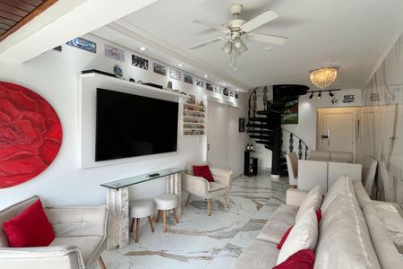 Sala de apartamento para alugar com 3 quartos, 263m² em Ponta da Praia, Santos