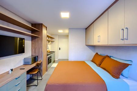 Studio de kitnet/studio para alugar com 1 quarto, 25m² em Vila Regente Feijó, São Paulo