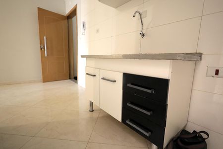 Cozinha de apartamento para alugar com 2 quartos, 41m² em Jardim Cristiane, Santo André
