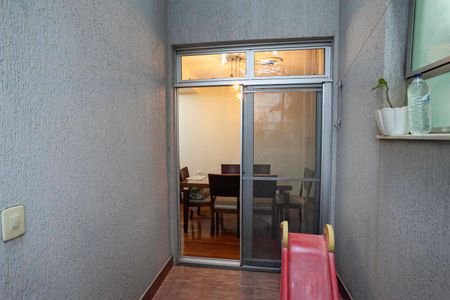 Varanda da sala  de apartamento à venda com 3 quartos, 122m² em Engenho Nogueira, Belo Horizonte