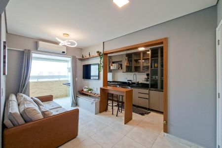 Sala de apartamento para alugar com 1 quarto, 50m² em Cidade Ocian, Praia Grande