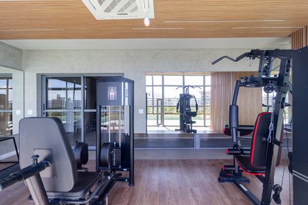 Apartamento para alugar com 64m², 2 quartos e 2 vagas Apartamento para alugar com 64m², 2 quartos e 2 vagasÁrea comum - Academia