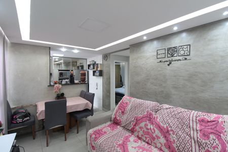 Sala de apartamento à venda com 2 quartos, 48m² em Kennedy, Contagem