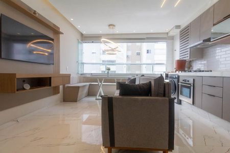 Sala/Cozinha de apartamento à venda com 2 quartos, 46m² em Vila Esperança, São Paulo