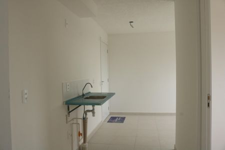 Cozinha de apartamento para alugar com 2 quartos, 33m² em Parque Industrial Tomas Edson, São Paulo