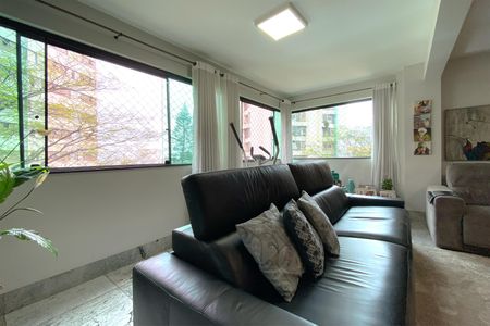 Varanda da Sala de apartamento à venda com 4 quartos, 180m² em Anchieta, Belo Horizonte