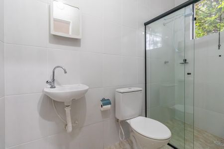 Banheiro da Suíte de kitnet/studio para alugar com 1 quarto, 40m² em Vila Universal, Barueri