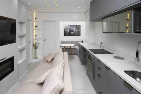 Sala e cozinha de apartamento para alugar com 2 quartos, 50m² em Vila Formosa, São Paulo