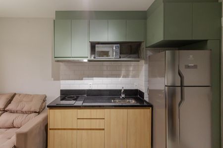 Cozinha e Área de Serviço de apartamento para alugar com 1 quarto, 26m² em Vila Olímpia, São Paulo