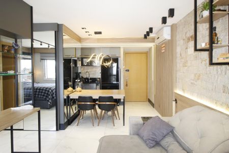 Sala de apartamento à venda com 1 quarto, 45m² em Petrópolis, Porto Alegre