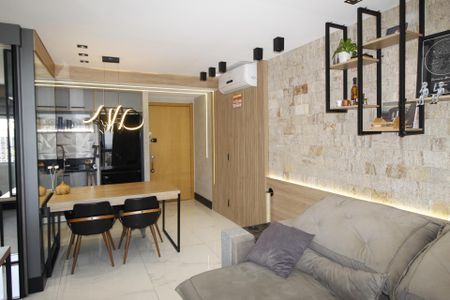 Sala de apartamento à venda com 1 quarto, 45m² em Petrópolis, Porto Alegre