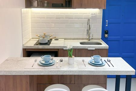 Studio para alugar com 25m², 1 quarto e sem vaga Studio para alugar com 25m², 1 quarto e sem vagaCozinha