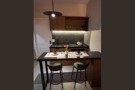 Cozinha  de apartamento para alugar com 1 quarto, 25m² em Laranjeiras, Rio de Janeiro