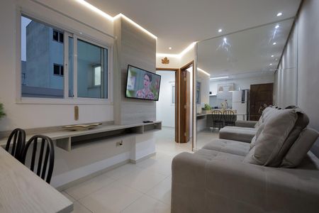 Sala de apartamento para alugar com 2 quartos, 70m² em Jardim Santo Antônio, Santo André