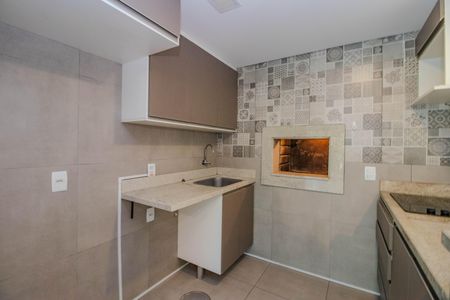 Cozinha de kitnet/studio à venda com 1 quarto, 52m² em Petrópolis, Porto Alegre
