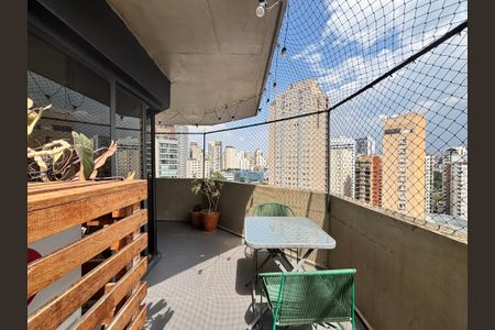 Varanda de apartamento para alugar com 3 quartos, 171m² em Vila Nova Conceição, São Paulo