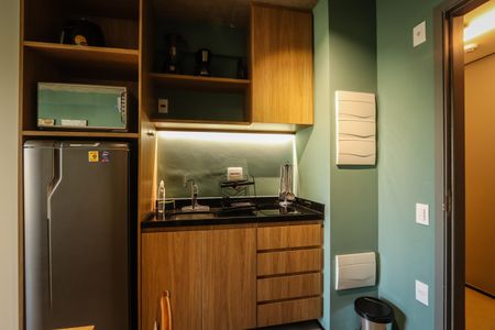 Studio para alugar com 23m², 1 quarto e sem vaga Studio para alugar com 23m², 1 quarto e sem vagaCozinha