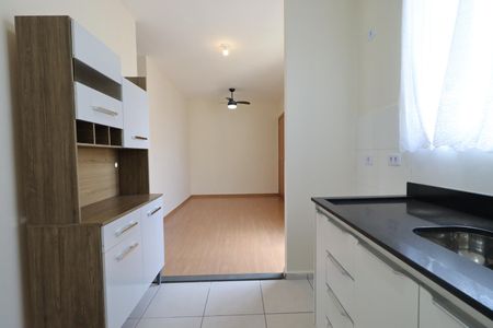 Cozinha de apartamento para alugar com 2 quartos, 44m² em Recreio das Acacias, Ribeirão Preto