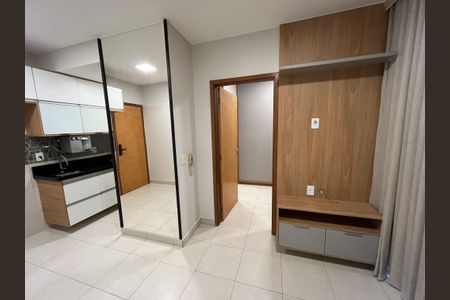 Sala e cozinha integrada de apartamento para alugar com 1 quarto, 34m² em Aguas Claras Norte, Brasília